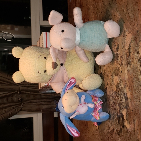 Disney Other - Vintage Disney Classic Winnie the pooh and Piglet and Eeyore stuffed nursery
